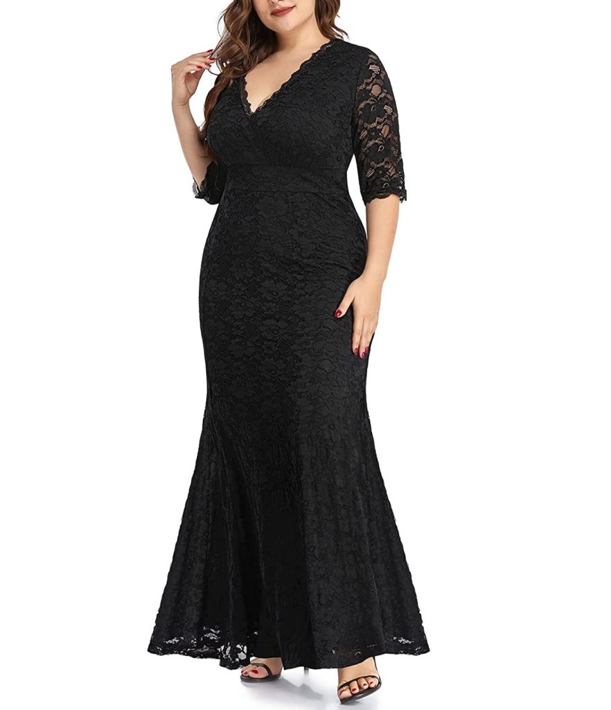 I love this Lace Plus size Maxi wrap dress - Long lace plus size maxi wrap dresses of 2023