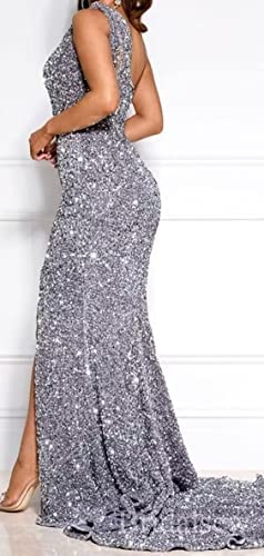 Lovely 1xl, 2xl, 3xl fitted Silver sparkly sequin formal prom homecoming evening special occasion gowns