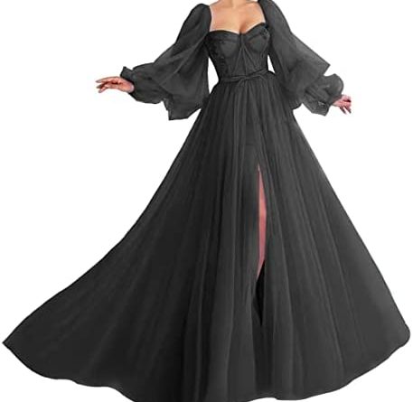 I adore this 2023 trendy Puffy Sleeve Plus size Formal Gown for parties and special occasions