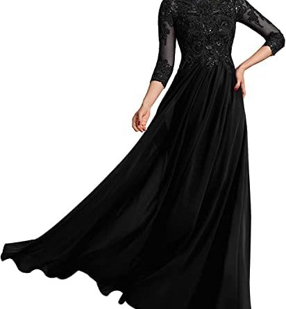 Long Black long lace sleeve plus size stunning formal gown for 1xl, 2xl, 3xl, 5xl, 4xl