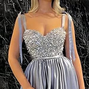 i love Lovely siver corset top long plus size formal prom homecoming special occasion gown with slits