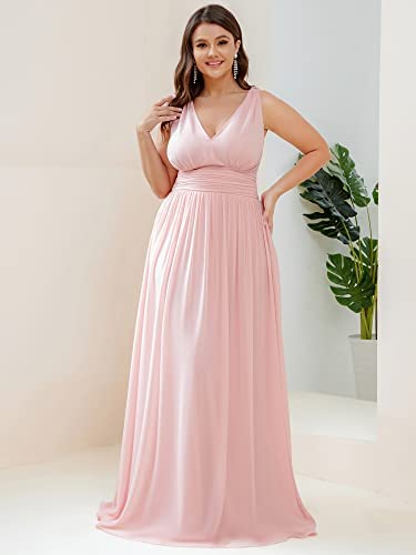 Pretty Long plus size Formal Gown for curvy plus size women - 1xl to 5xl plus size