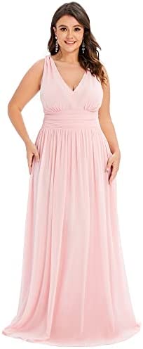 Cutest  Pretty Long plus size Formal Gown for curvy plus size women - 1xl to 5xl plus size formal prom homecoming dress