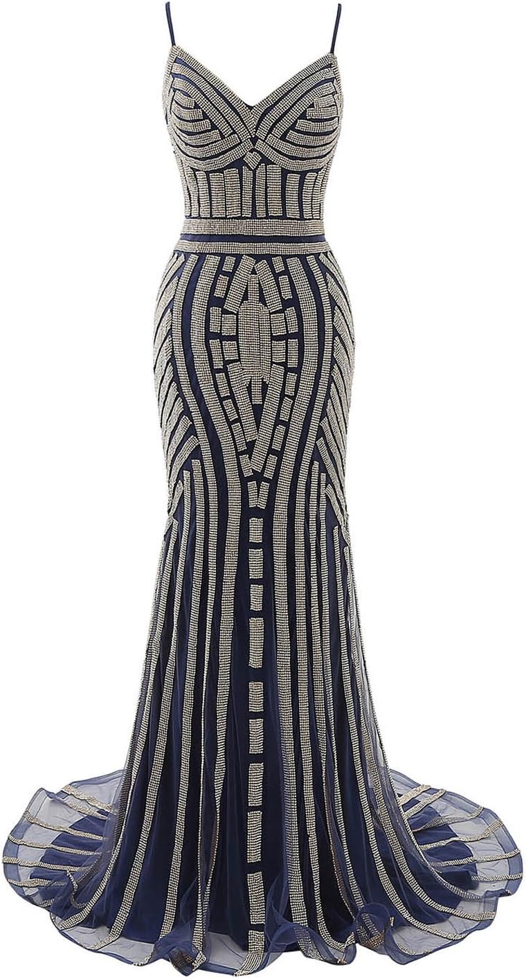 2024 Women Formal Evening Dresses Gowns Beads Sequins Backless Long Luxury Prom Wedding Guest Dress